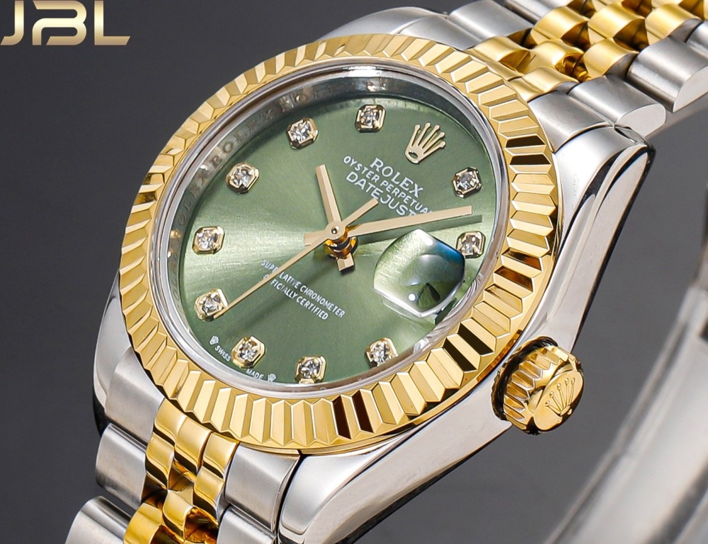 Real diamonds Rolex Lady Date-Just 28mm