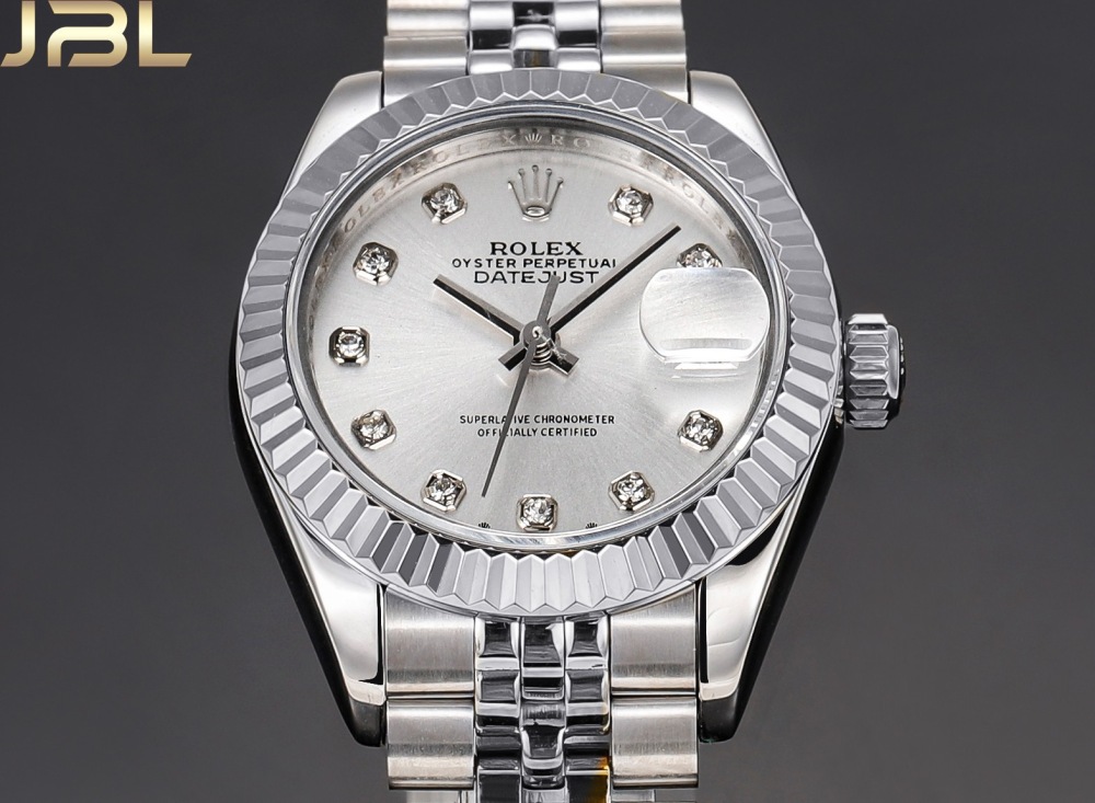 Real diamonds Rolex Lady Date-Just 28mm