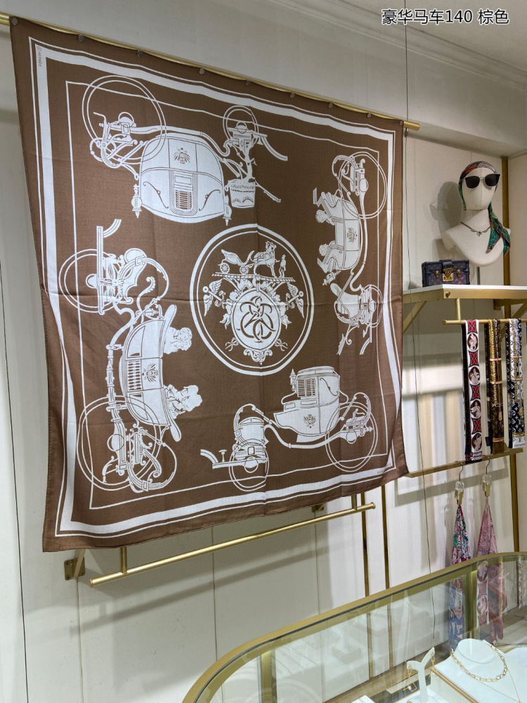 Top grade Hermes cashmere square scarf