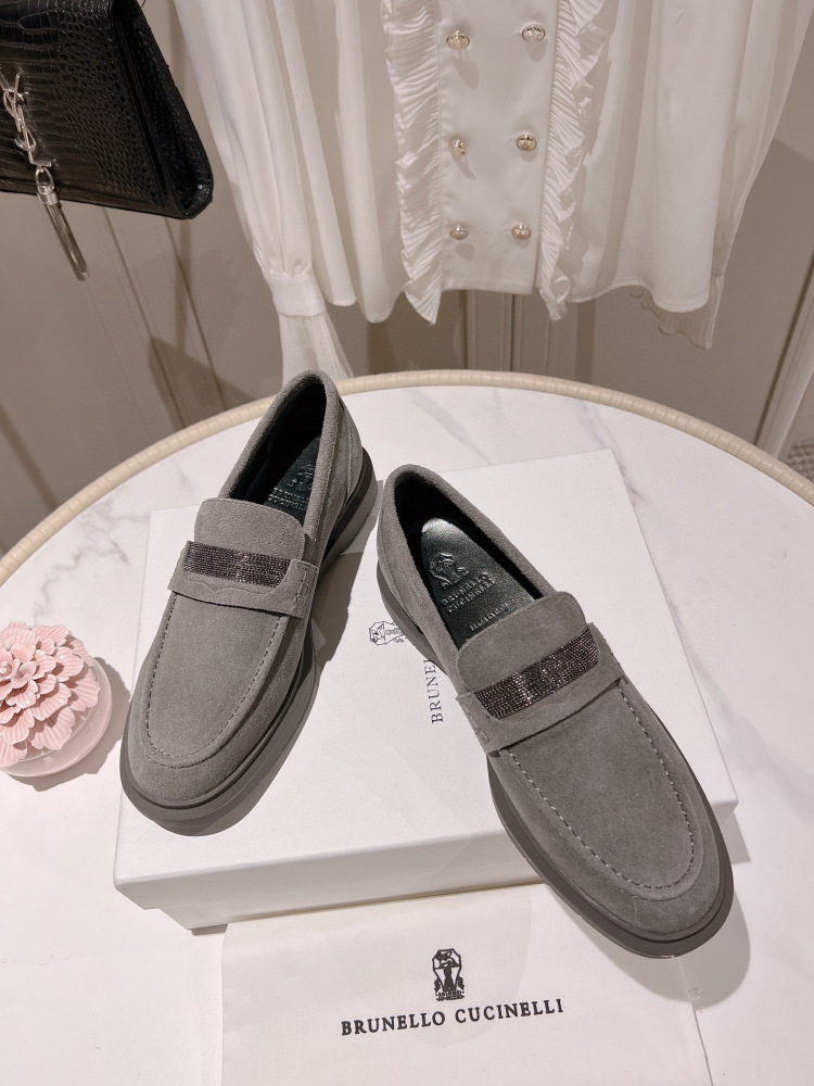 Brunello Gucinelli leather shos