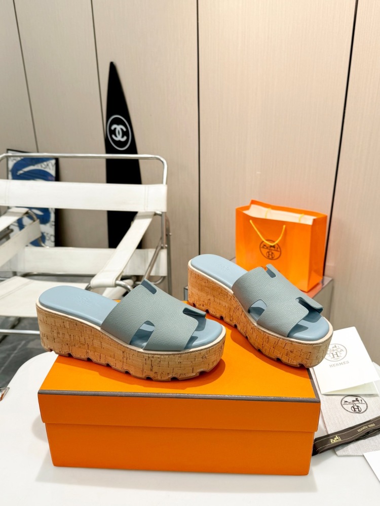 Hermes Wedge slippers