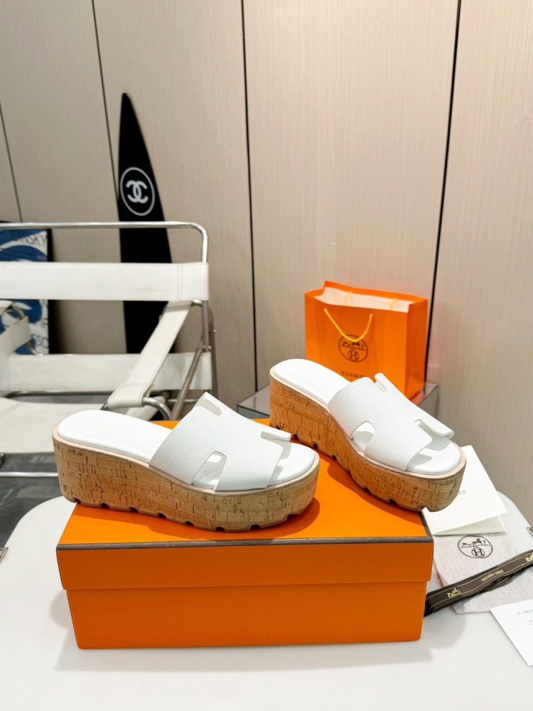 Hermes Wedge slippers