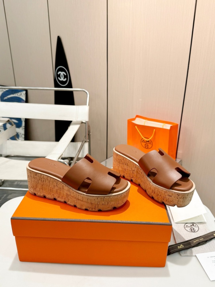 Hermes Wedge slippers