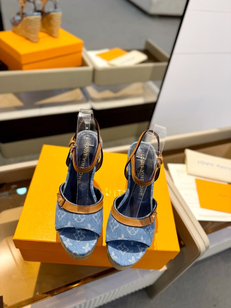 LV wedge sandals