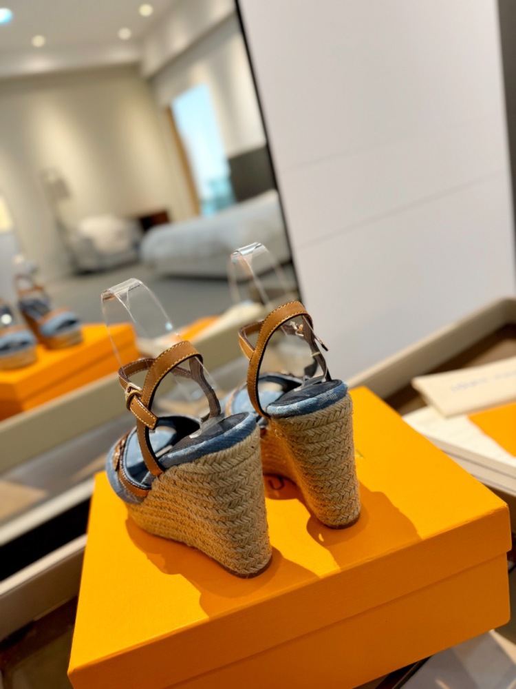 LV wedge sandals