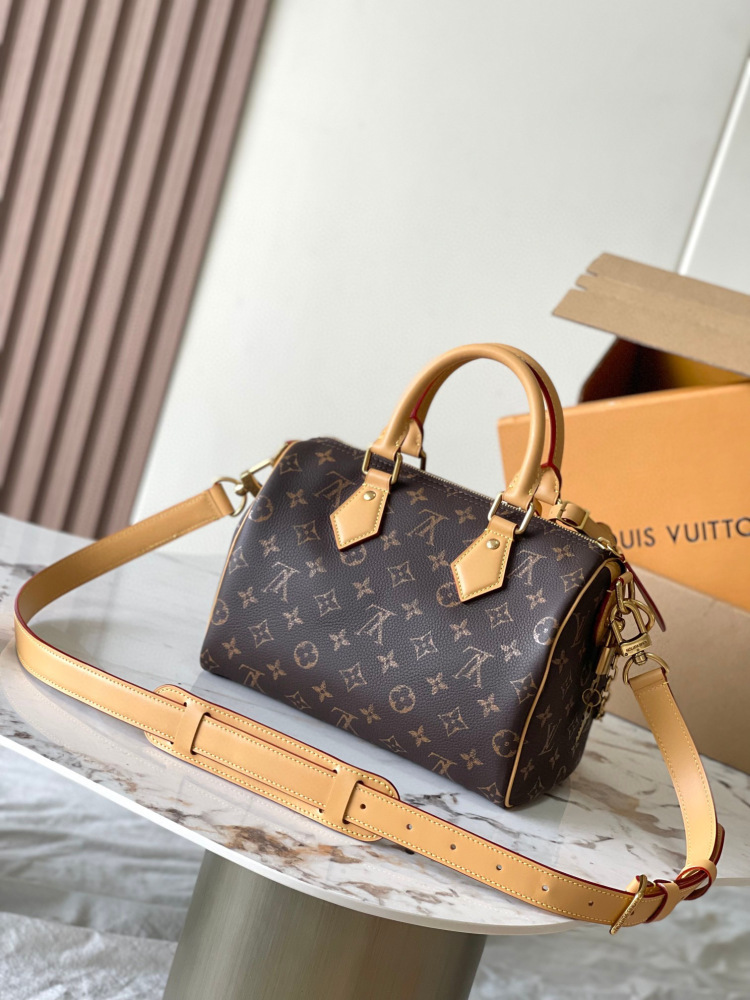 (MB) LV leather Speedy