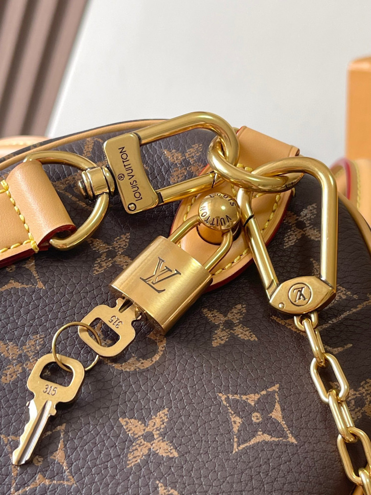 (MB) LV leather Speedy