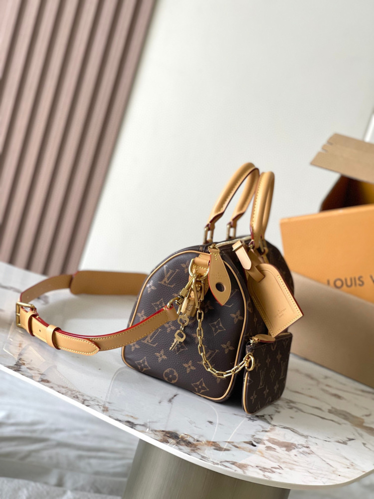 (MB) LV leather Speedy