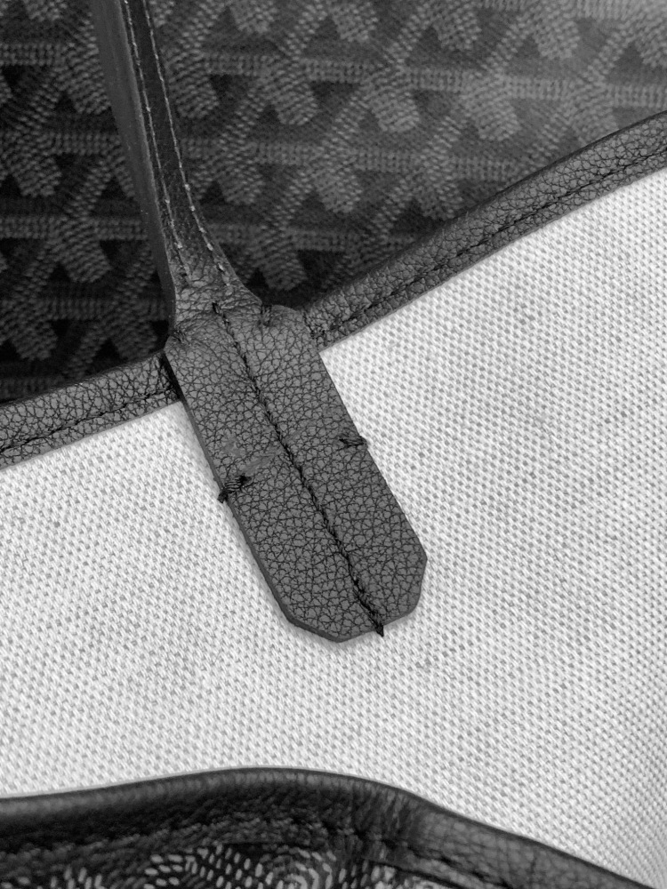 Goyard Jet black tote bag
