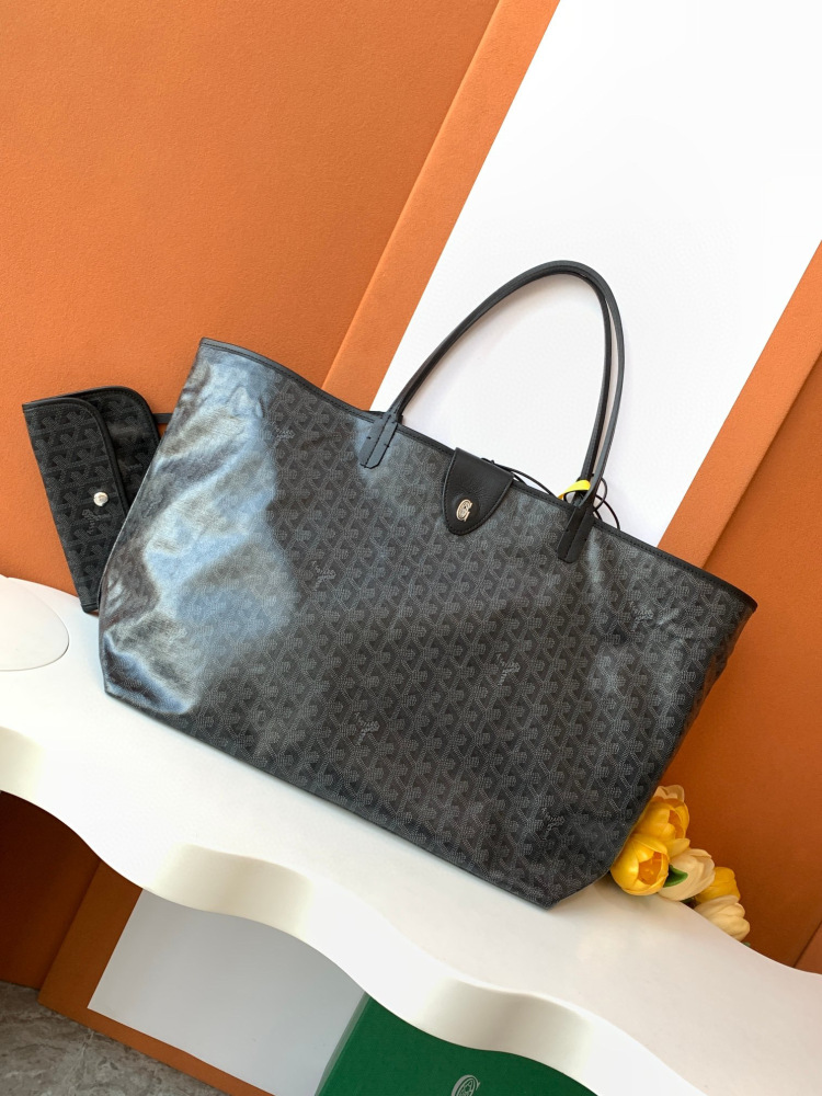 Goyard Jet black tote bag