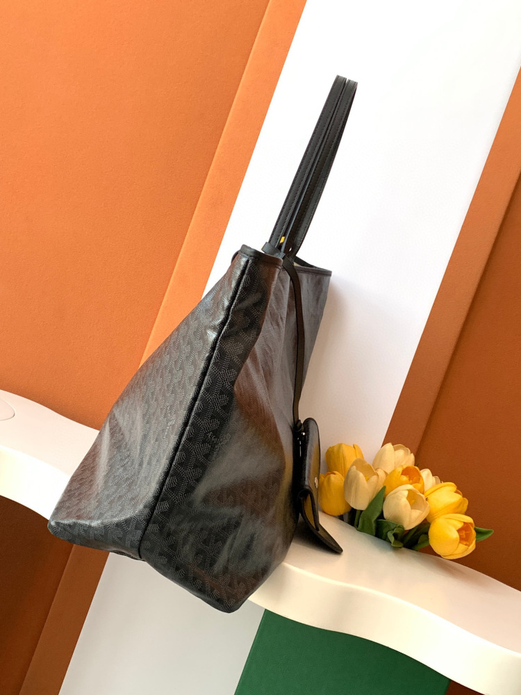 Goyard Jet black tote bag