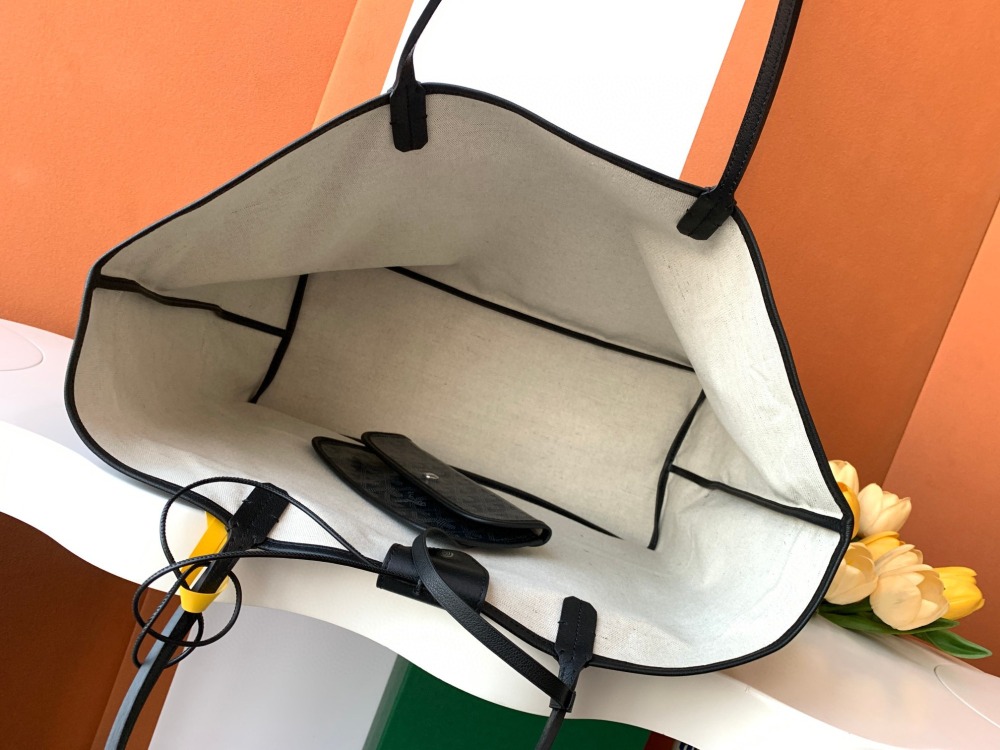Goyard Jet black tote bag
