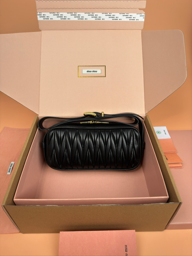 MiuMiu Arcadie Matelasse sling bag