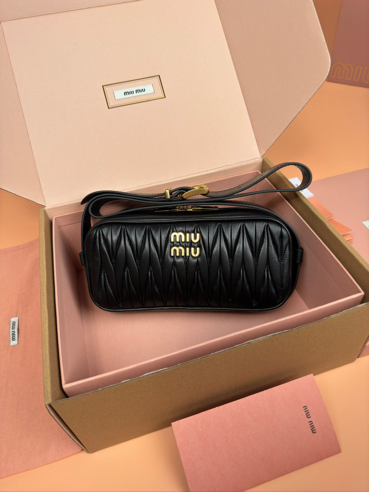 MiuMiu Arcadie Matelasse sling bag