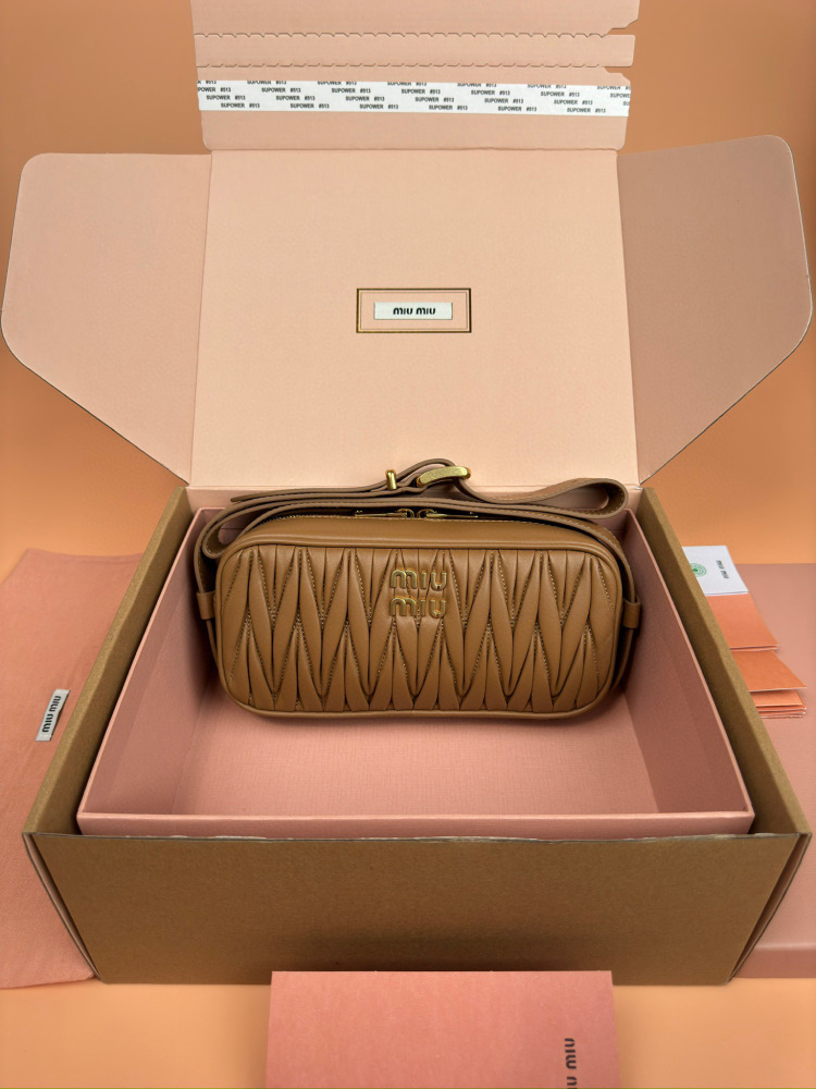 MiuMiu Arcadie Matelasse sling bag