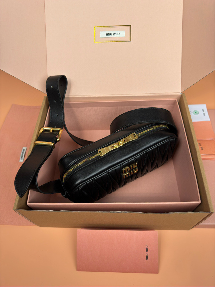 MiuMiu Arcadie Matelasse sling bag