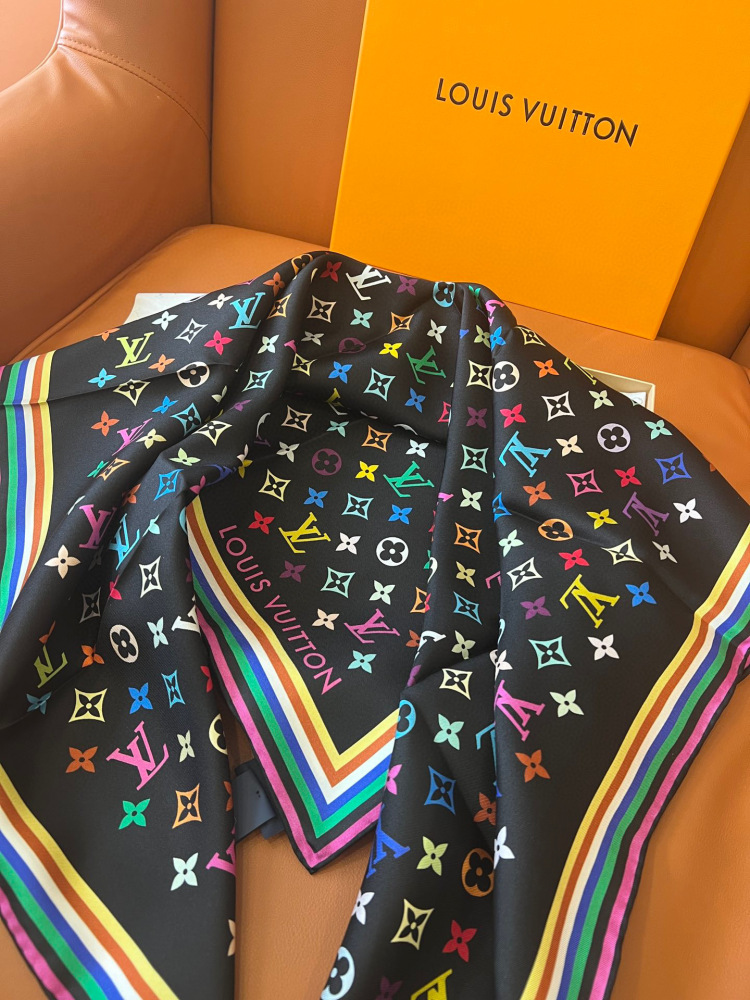 LV square scarf