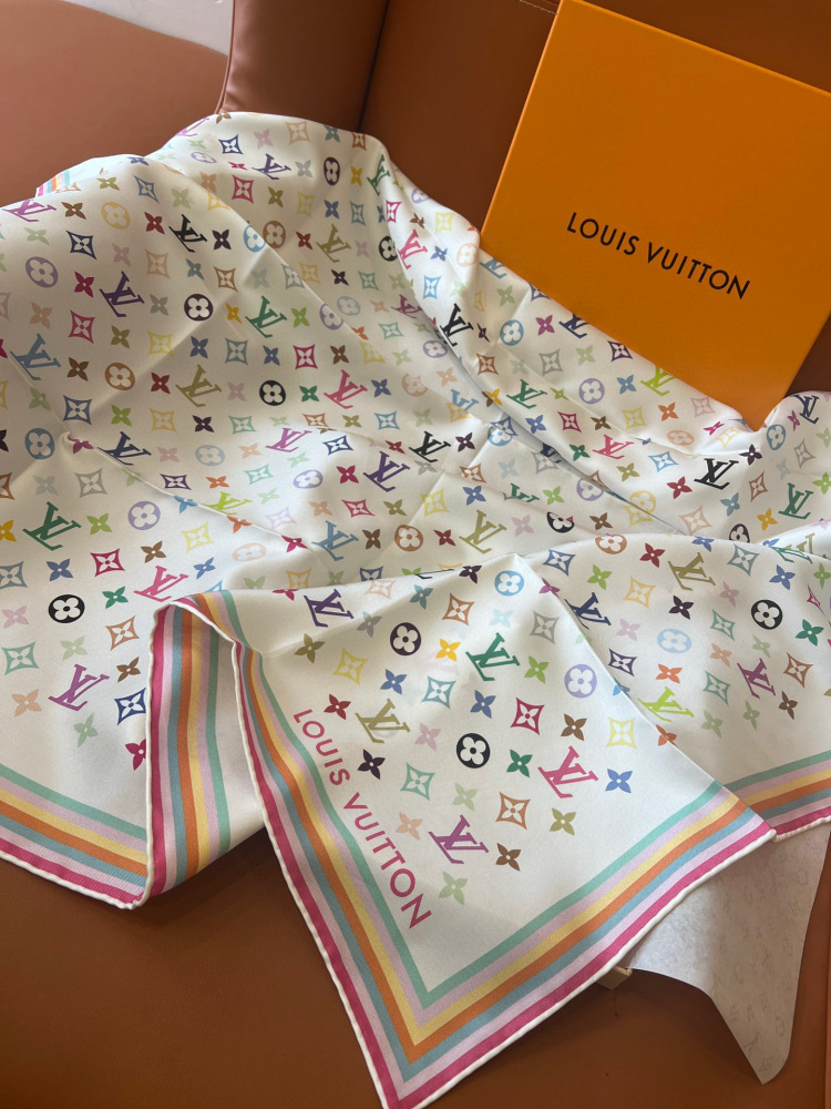 LV square scarf