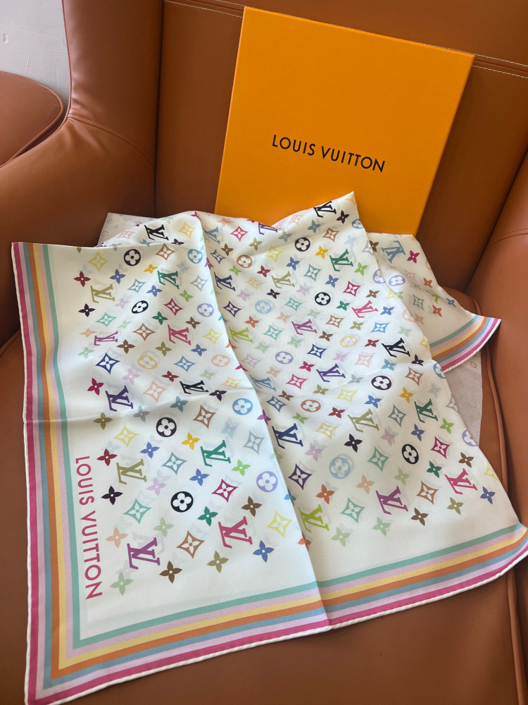 LV square scarf