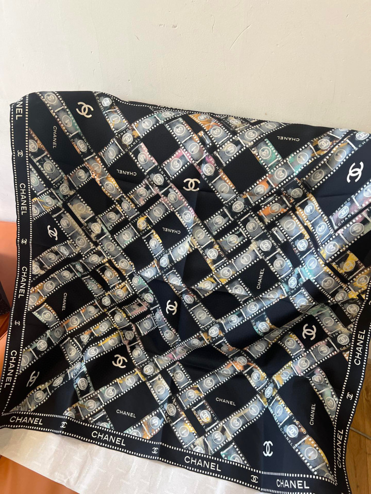 Chanel  square scarf