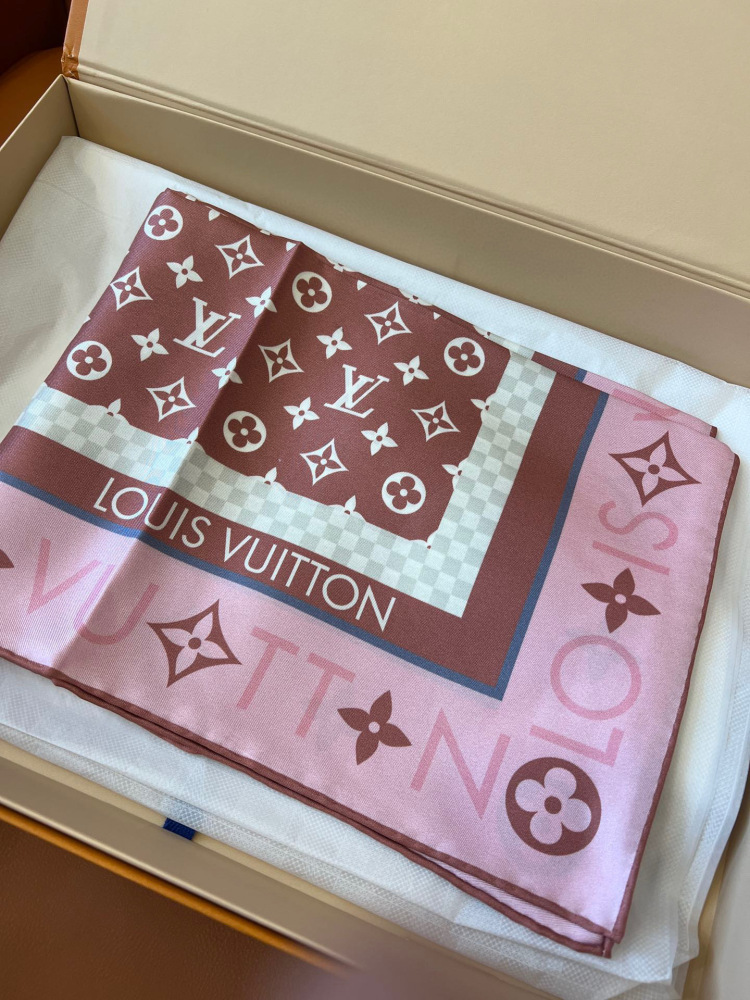 LV square scarf