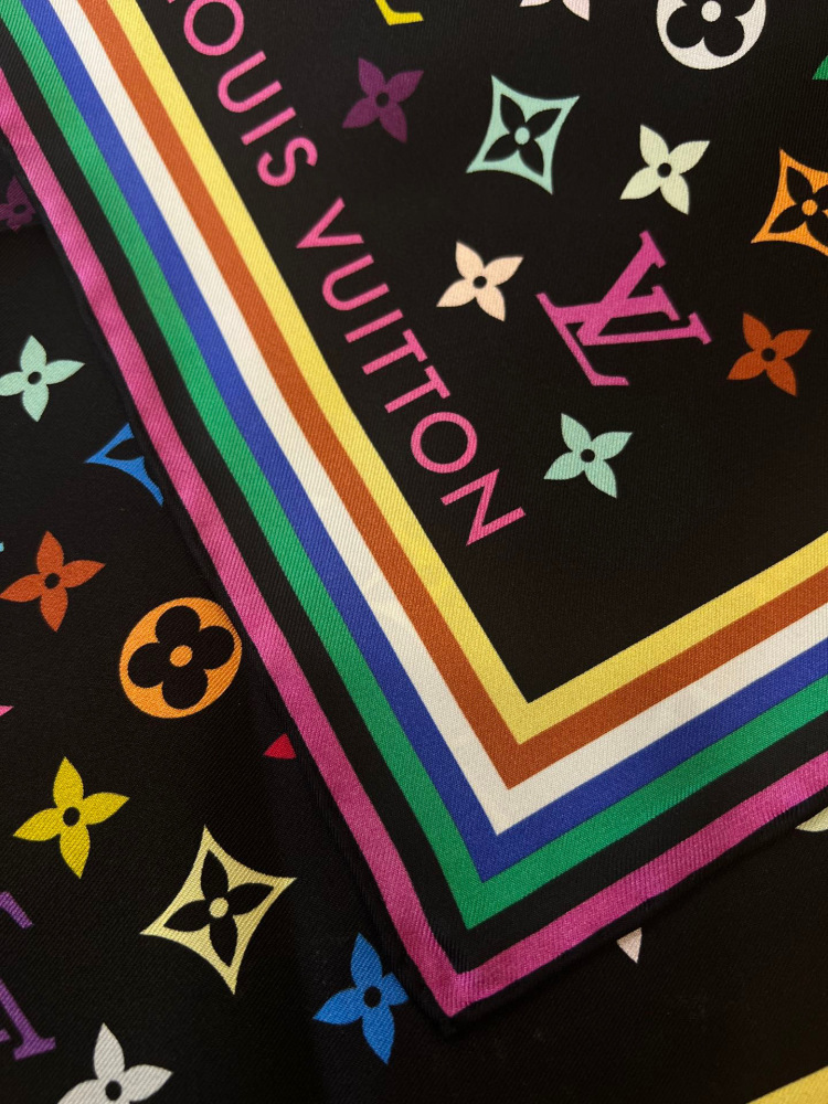 LV square scarf