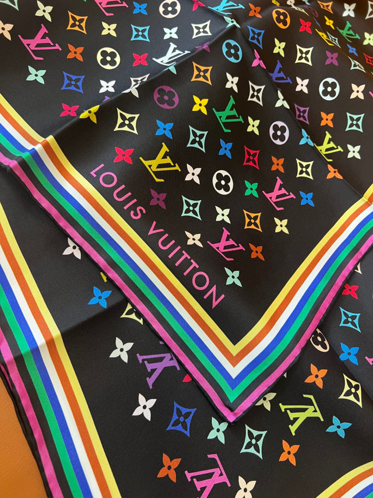 LV square scarf