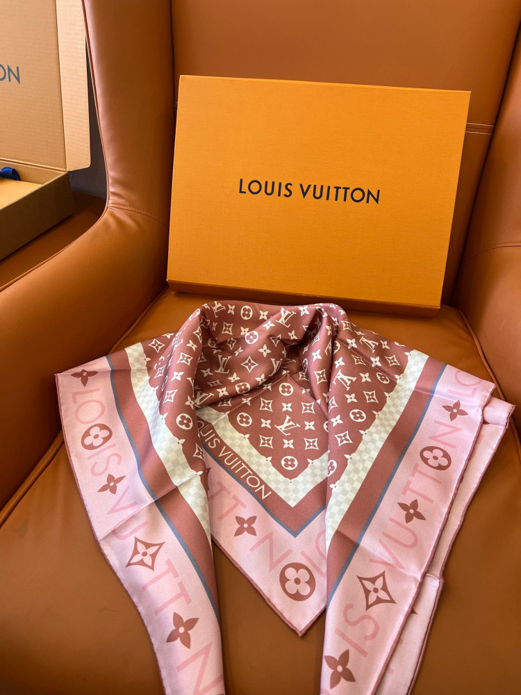 LV square scarf