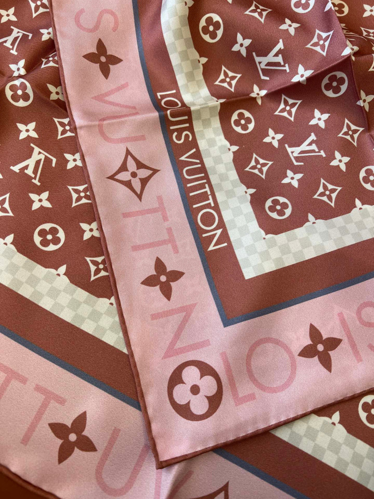 LV square scarf