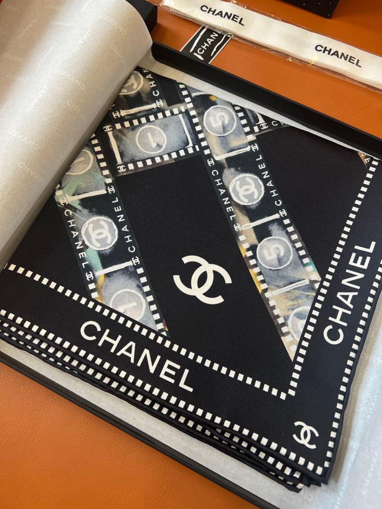 Chanel  square scarf