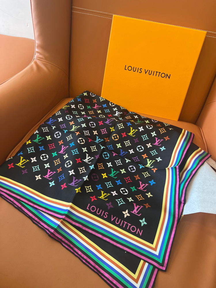 LV square scarf
