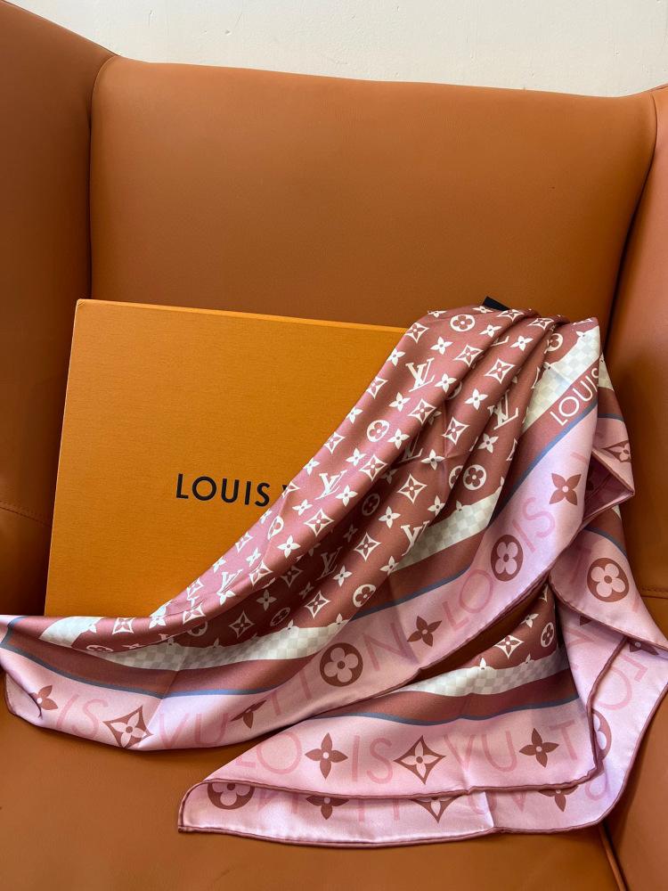 LV square scarf
