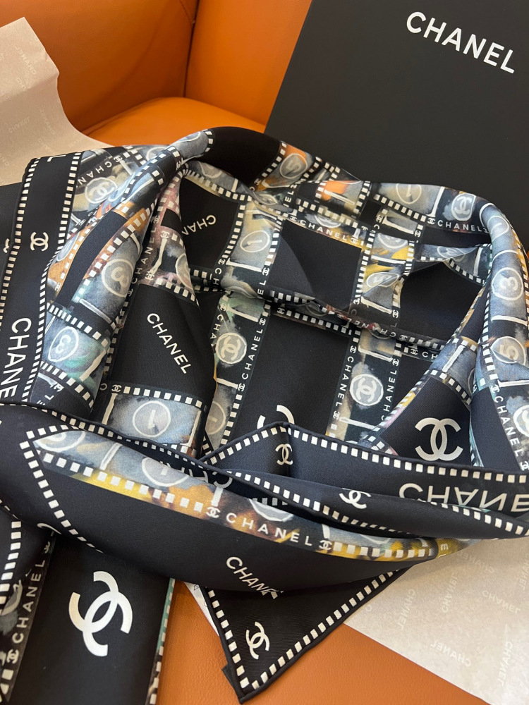 Chanel  square scarf