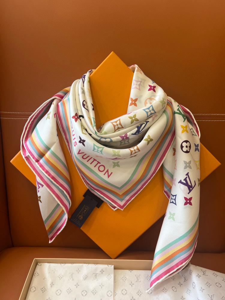 LV square scarf