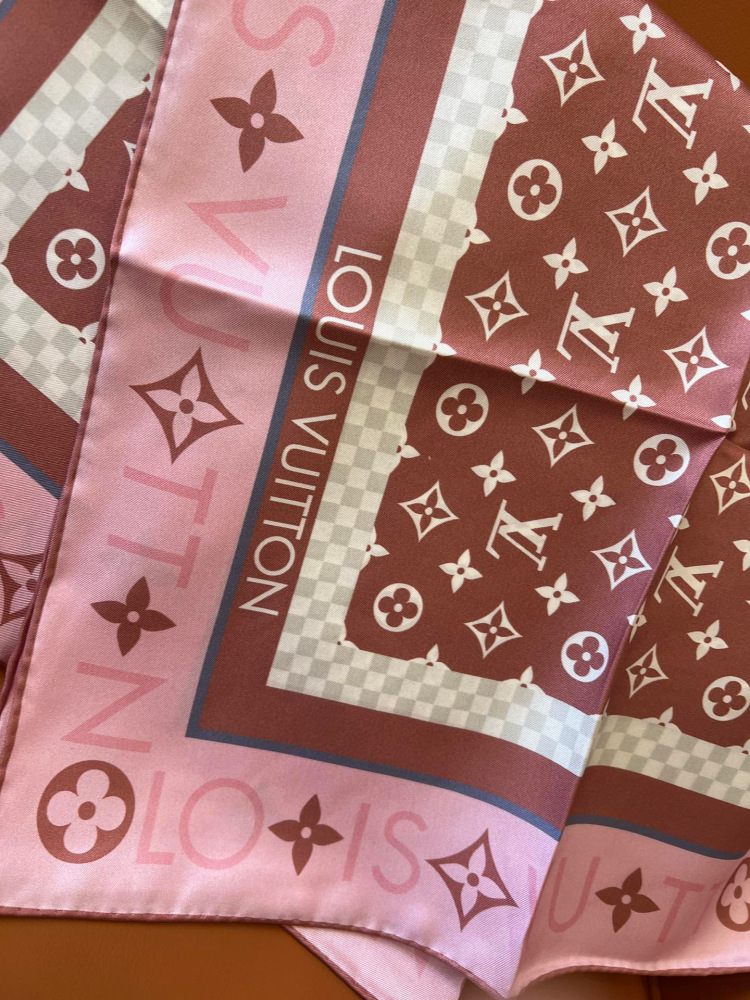 LV square scarf