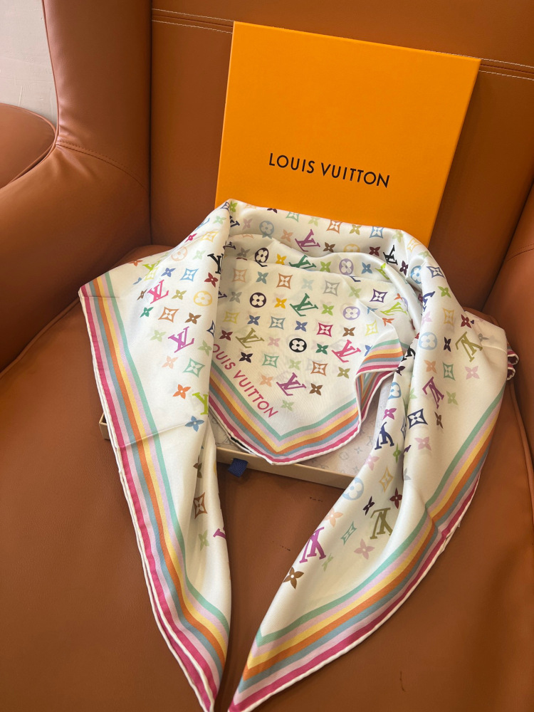 LV square scarf