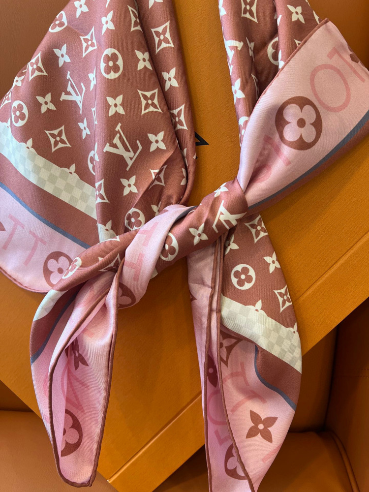 LV square scarf
