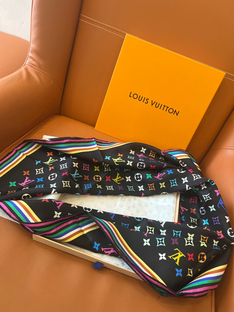 LV square scarf