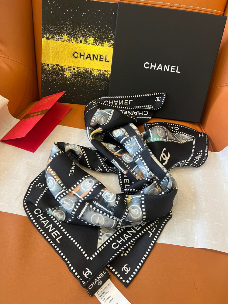 Chanel  square scarf
