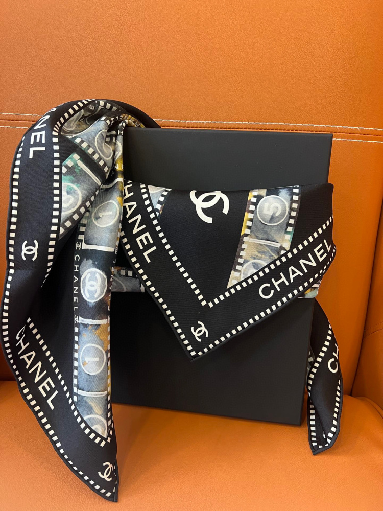 Chanel  square scarf