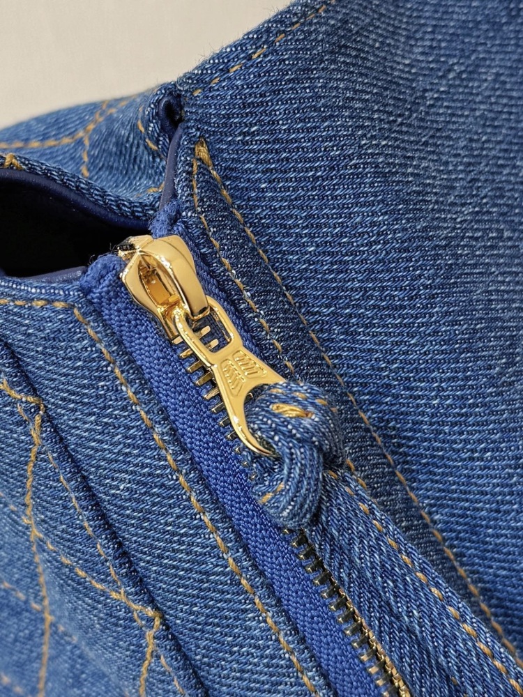 Chanel denim vintage backpack