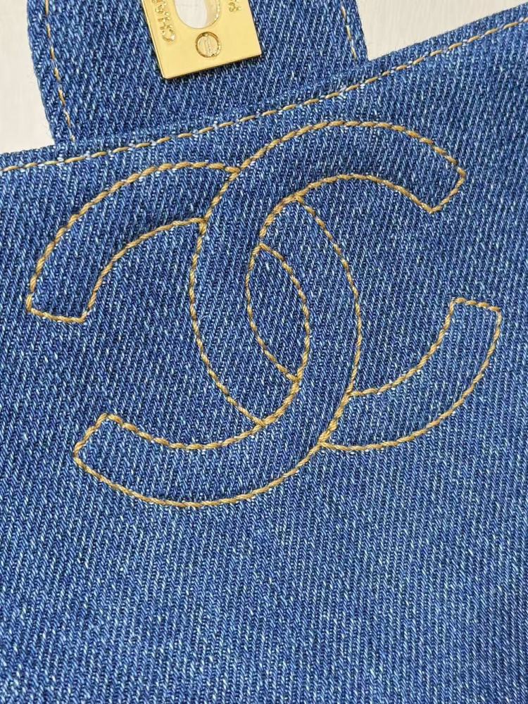 Chanel denim vintage backpack