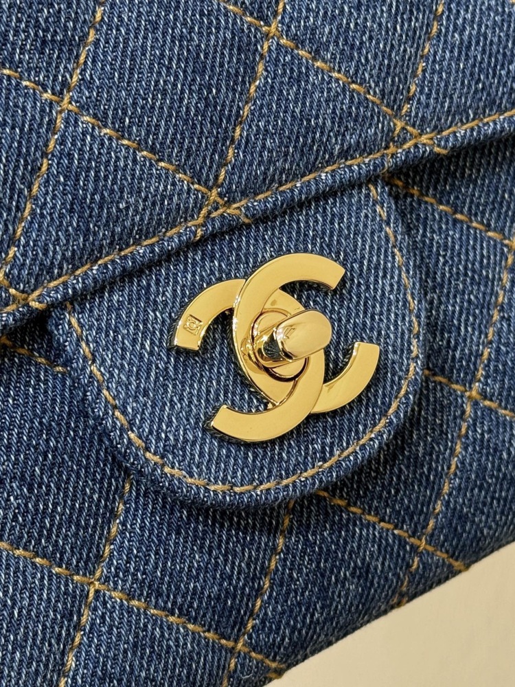 Chanel denim vintage backpack