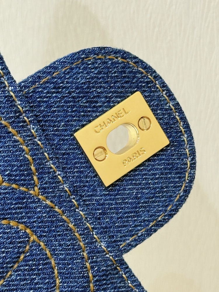 Chanel denim vintage backpack