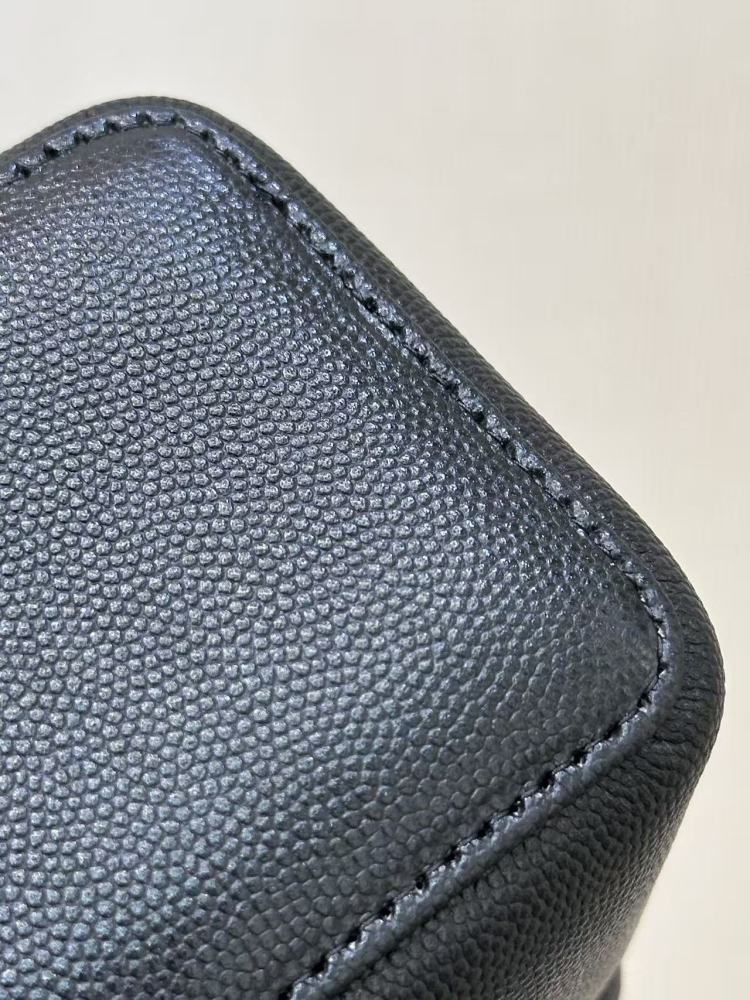Chanel long vanity with leather strap