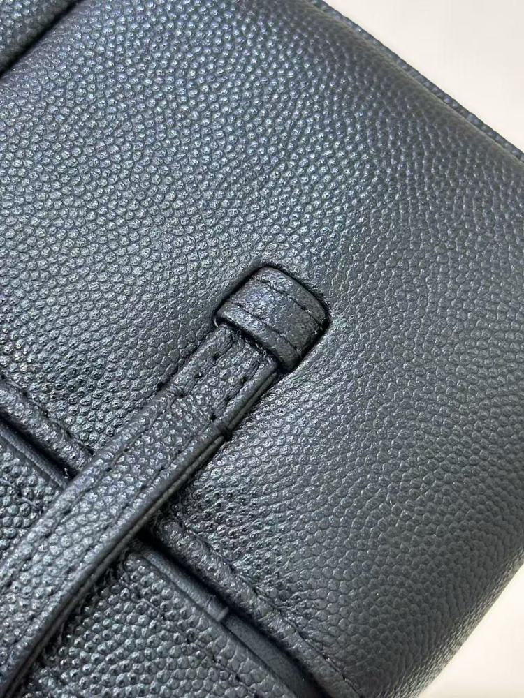 Chanel long vanity with leather strap