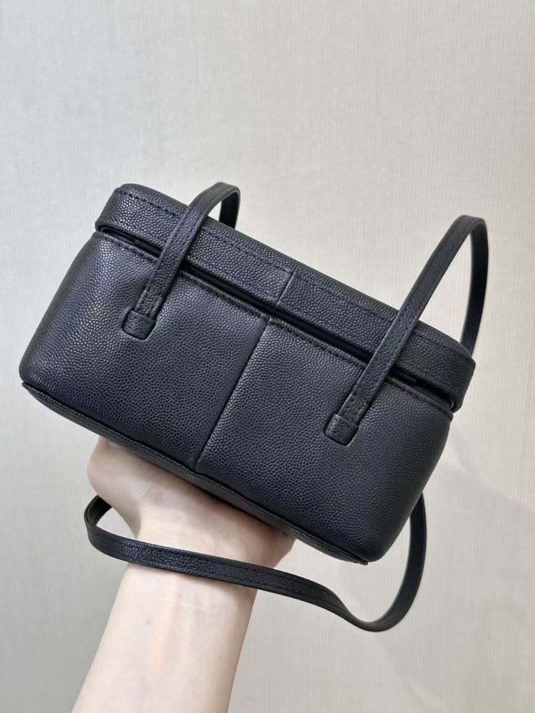 Chanel long vanity with leather strap