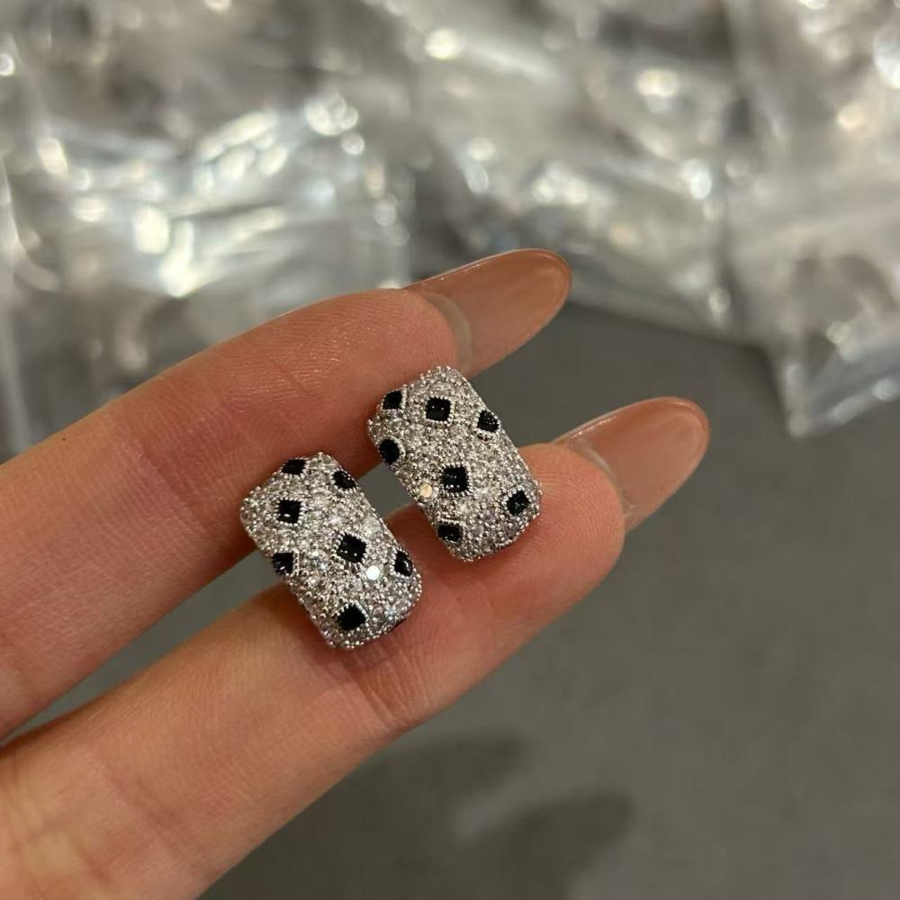 Cartier spotted earrings