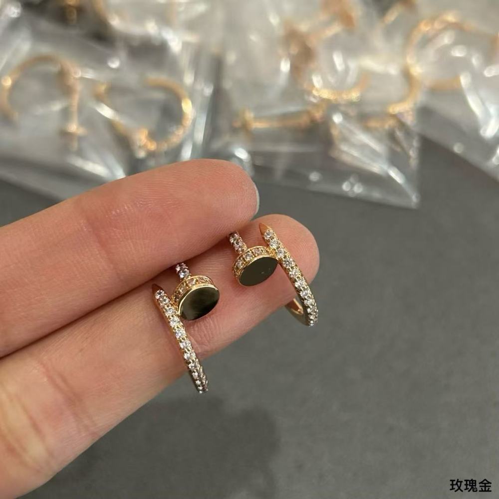 Cartier small diamond stud earrings
