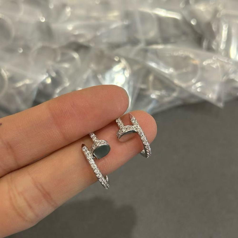 Cartier small diamond stud earrings